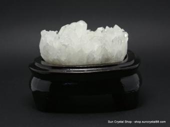 巴西消磁淨化中型白水晶簇 鎮宅改運風水石 吸輻射【已售出】