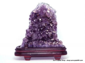 烏拉圭消磁淨化大型紫水晶簇 鎮宅聖物 鈦晶共生【已售出】