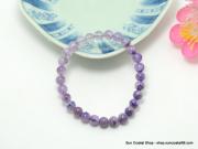 頂級俏麗透亮紫龍晶手珠6.8mm【已售出】