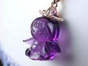 頂級紫晶天使墜子【已售出】
