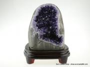 極品烏拉圭大型紫水晶簇 深邃紫色 招財鎮宅、消磁防輻射、加強記憶【已售出】 