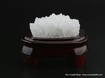 巴西消磁淨化小型白水晶簇 鎮宅改運風水石 吸輻射 蓮花造型【已售出】