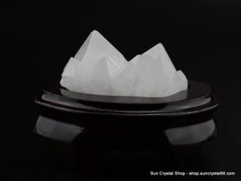 巴西消磁淨化小型白水晶簇 鎮宅改運風水石 吸輻射【已售出】