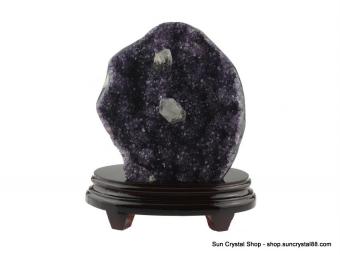頂級烏拉圭大型紫水晶簇 白水晶共生 天降橫財造型【已售出】