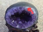 頂級巴西紫水晶洞 錢袋子 聚財利器 極為稀少迷你晶洞【已售出】