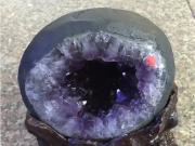 頂級巴西紫水晶洞 錢袋子 聚財利器 極為稀少迷你晶洞【已售出】