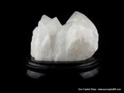 綠幽靈、綠幽靈共生 優質巴西消磁淨化大型白水晶簇 鎮宅改運風水石 吸輻射【已售出】