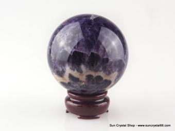 優質巴西骨幹紫水晶球75mm 能量強大 【已售出】
