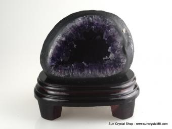 頂級巴西紫水晶洞 錢袋子 聚財利器 極為稀少迷你晶洞【已售出】