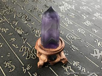 罕見 優質金字塔紫水晶柱