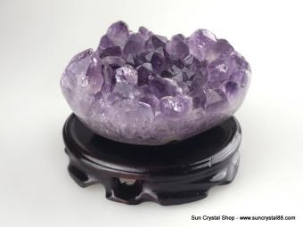 極品烏拉圭小型紫水晶簇 招財鎮宅、消磁防輻射、加強記憶【已售出】