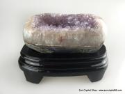 聚寶盆元寶造型 頂級烏拉圭大型紫水晶簇 極度招財鎮宅【已售出】