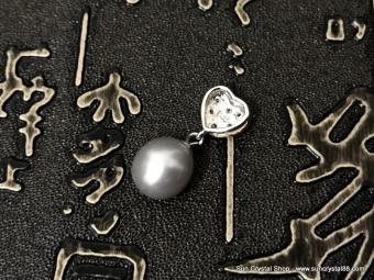 優質日本天然珍珠吊墜9mm 925純銀