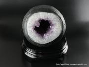 優質巴西紫水晶洞 錢袋子 聚財利器 極為稀少迷你晶洞
