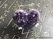 頂級烏拉圭心型紫水晶簇 招財鎮宅、消磁防輻射、加強記憶【已售出】